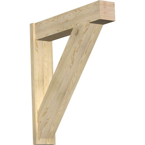 Ekena Millwork Traditional Block Rough Sawn Outlooker, Douglas Fir, 8"W x 38"D x 42"H OUT08X38X42TRA05RDF - main